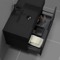 Floating Black Bathroom Vanity, Modern, 32
